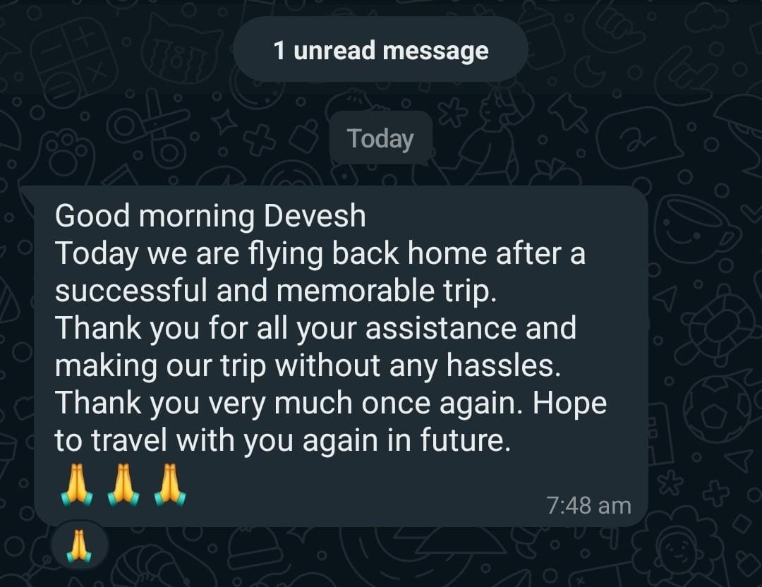Nagarjuna Travels Customer Testimonial 24